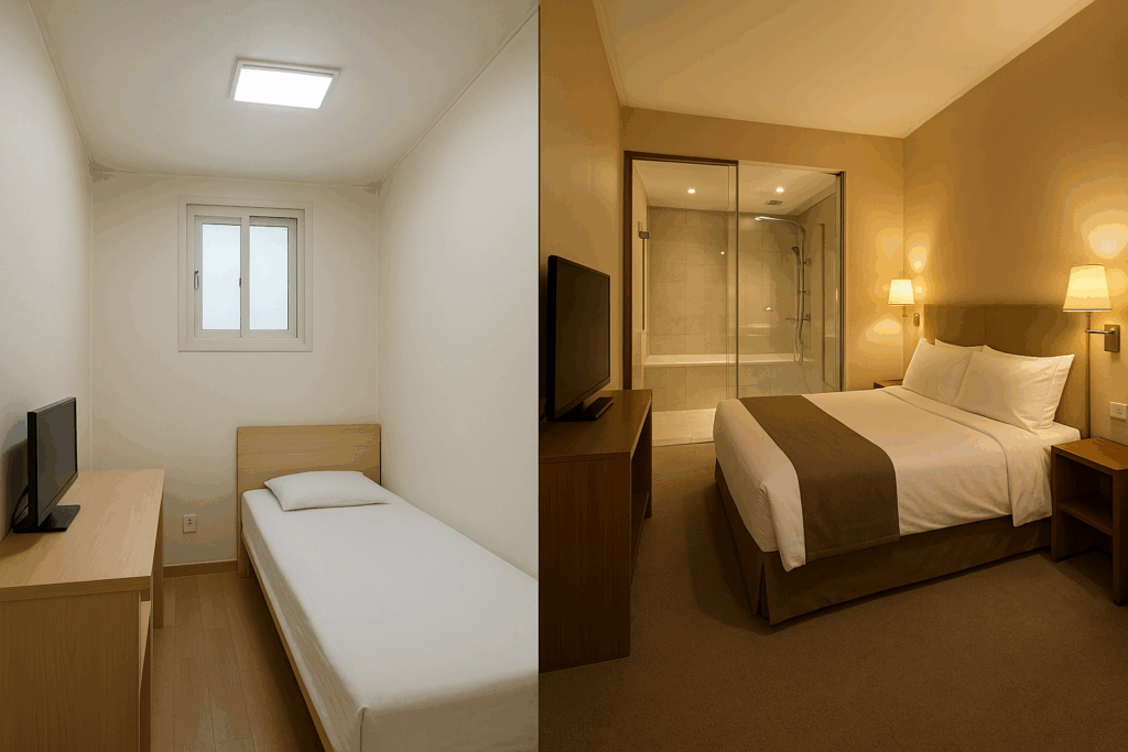 구미 고시원, 고시텔, 그리고 모텔 월세 등 비교하기