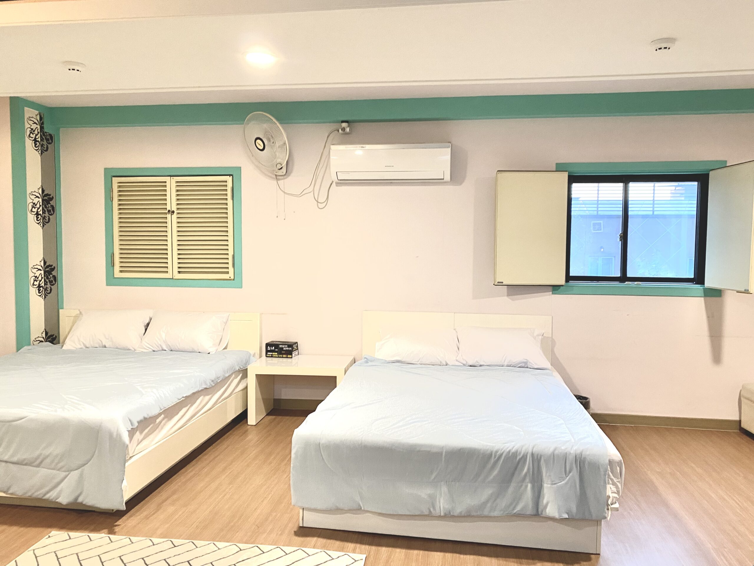 구미 버스터미널 달방 모텔 숙소,단체 201호, 큰 방