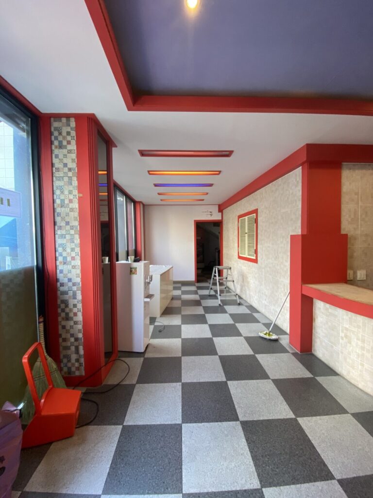 구미 모텔 카운터 리모델링 인테리어 전