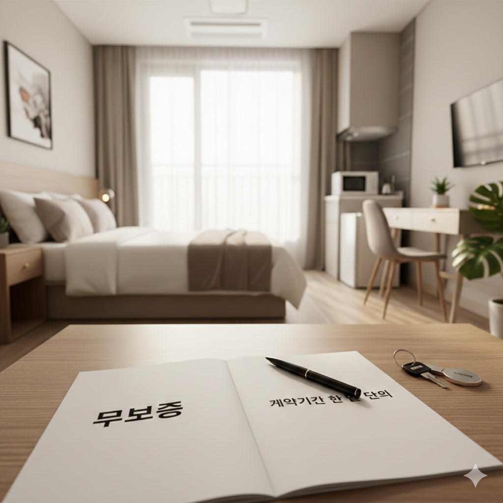 구미 무보증,무계약 월세 모텔 AI이미지