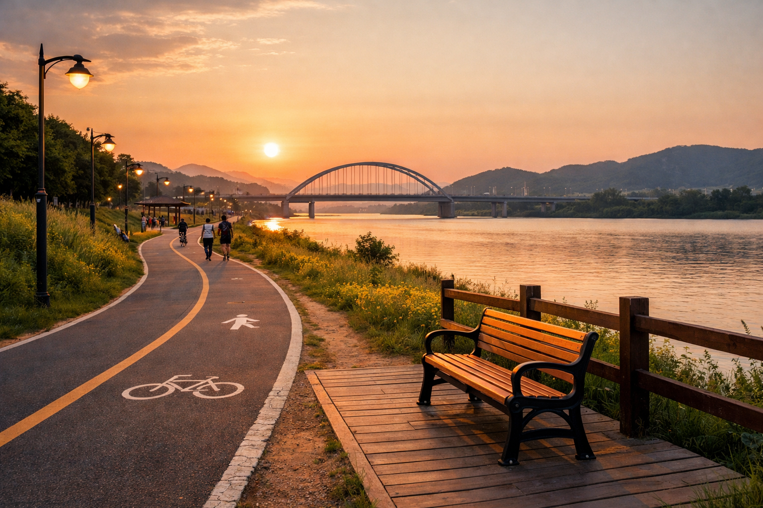 구미 동락공원 AI이미지